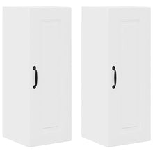 Keukenkast aan de muur 2 pcs Hoogglans wit 30 x 31 x 80 cm