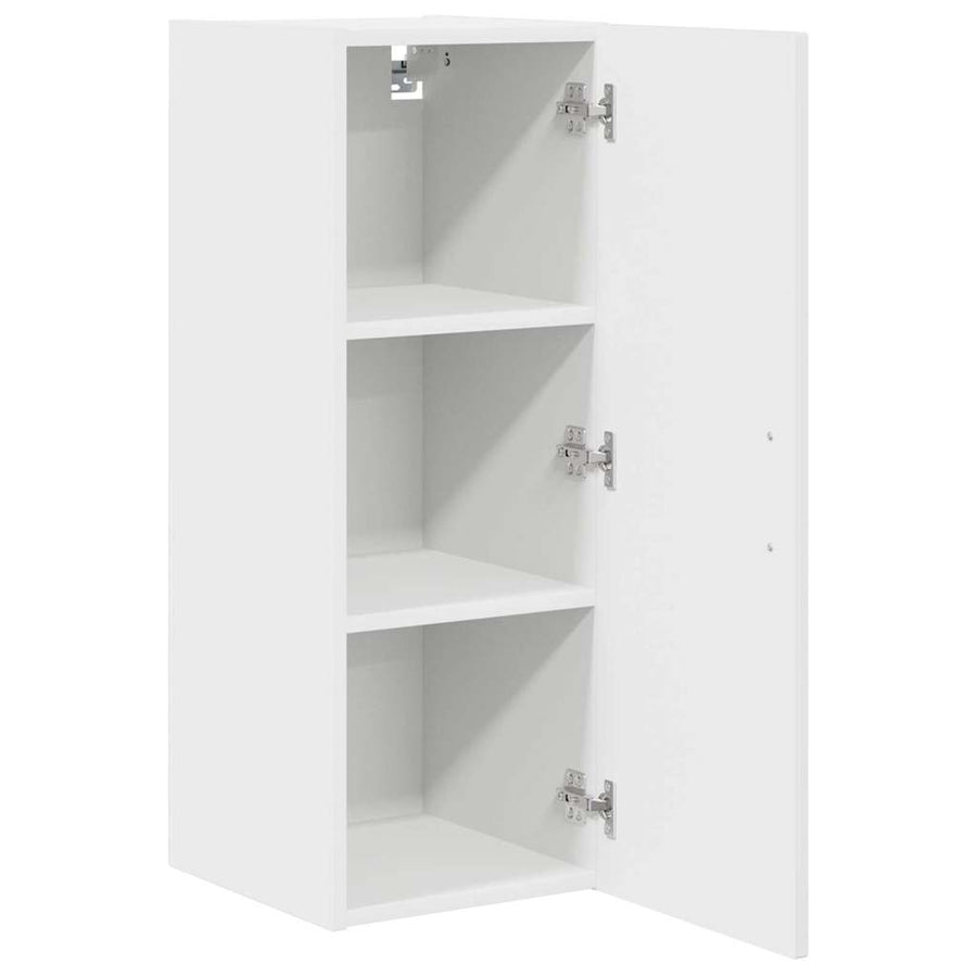 Keukenkast aan de muur 2 pcs Hoogglans wit 30 x 31 x 80 cm