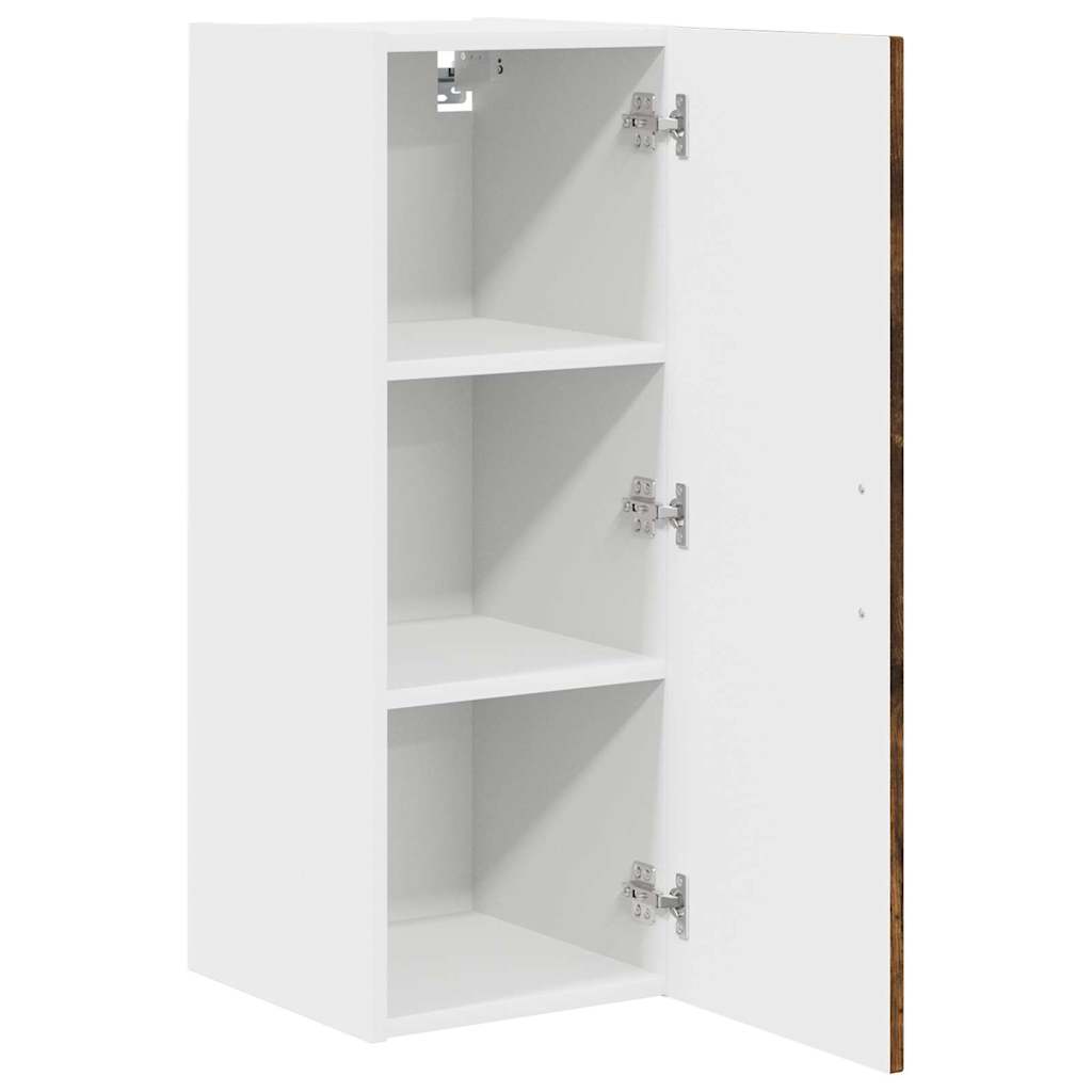 Keukenkast aan de muur 2 pcs Gerookt eiken 30 x 31 x 80 cm