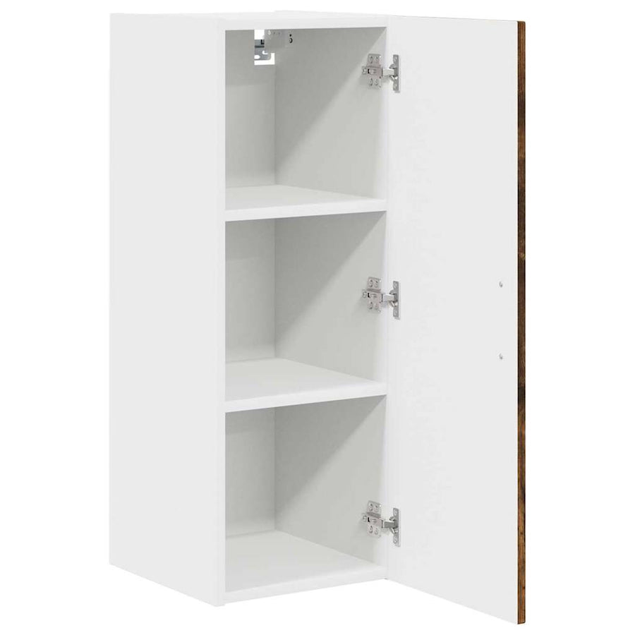 Keukenkast aan de muur 2 pcs Gerookt eiken 30 x 31 x 80 cm