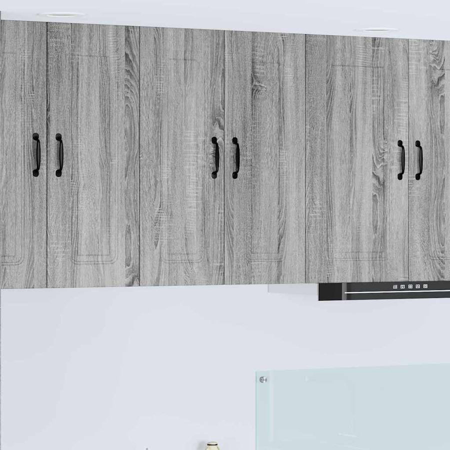 Keukenkast aan de muur met plank Grijs Sonoma 30 x 31 x 80 cm