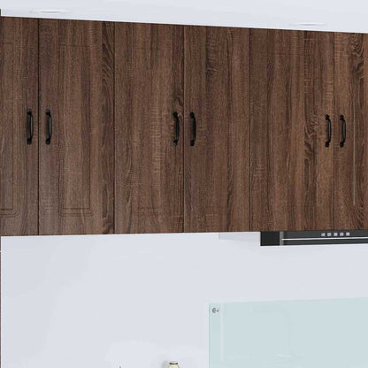 Keukenkast aan de muur Bruin Eiken 30 x 31 x 80 cm Bewerkt hout