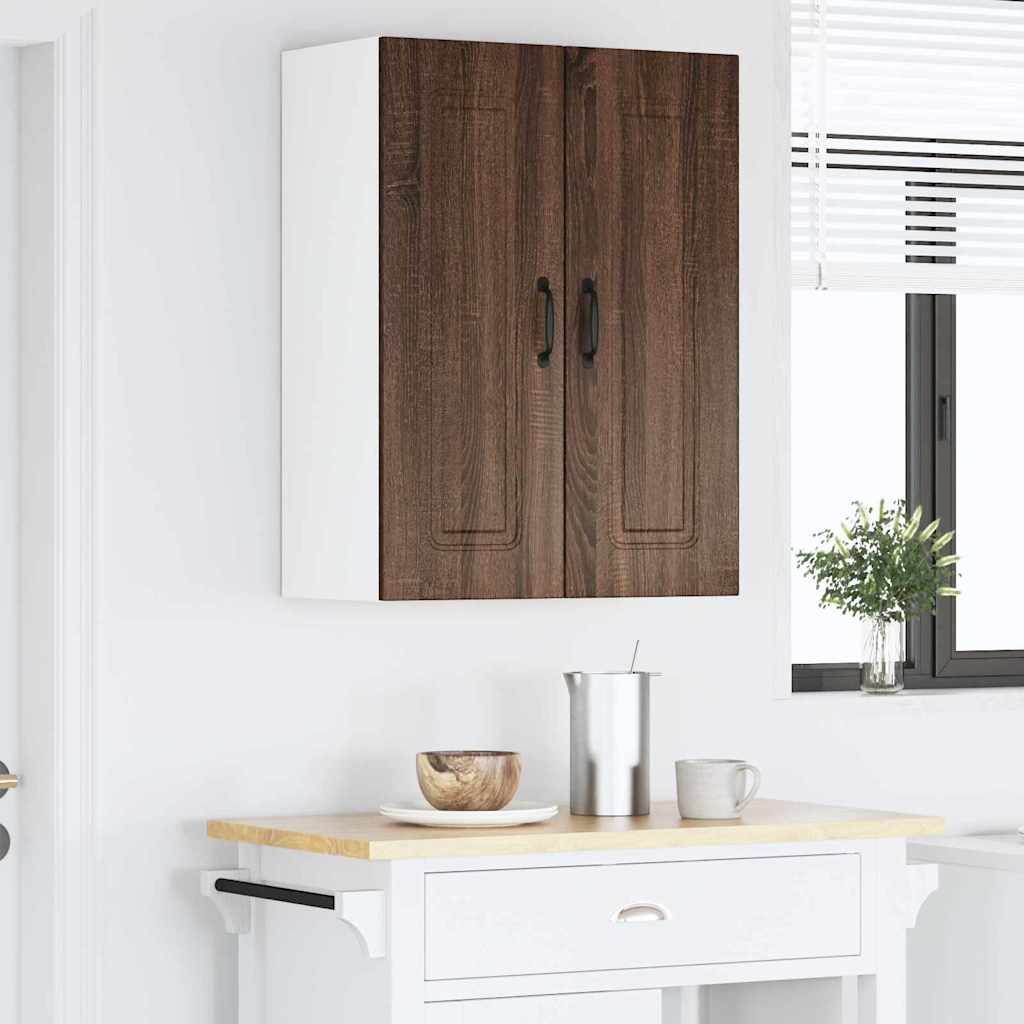 Keukenkast aan de muur 2 pcs Bruin Eiken 30 x 31 x 80 cm