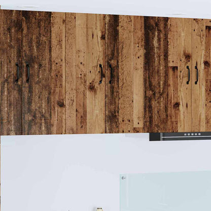 Keukenkast aan de muur Oud Hout 30 x 31 x 80 cm Bewerkt hout