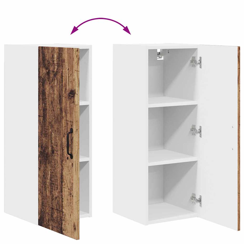 Keukenkast aan de muur Oud Hout 30 x 31 x 80 cm Bewerkt hout