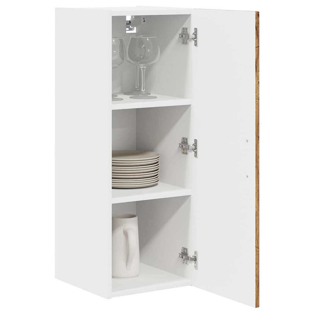 Keukenkast aan de muur Oud Hout 30 x 31 x 80 cm Bewerkt hout