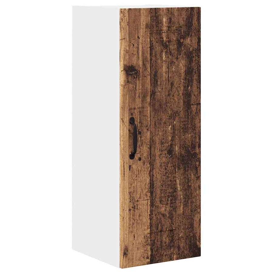 Keukenkast aan de muur met plank 2 pcs Oud Hout 30 x 31 x 80 cm
