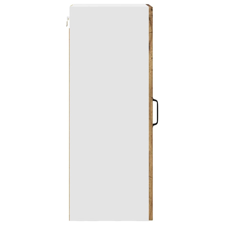 Keukenkast aan de muur met plank 2 pcs Oud Hout 30 x 31 x 80 cm