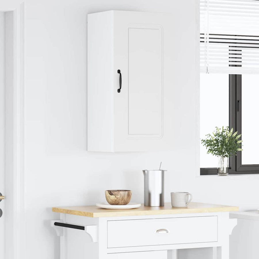 Keukenkast aan de muur Wit 40 x 31 x 80 cm Bewerkt hout