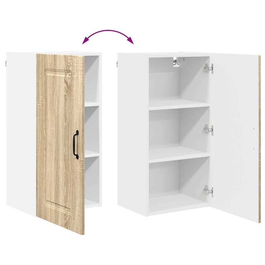 Keukenkast aan de muur met plank Sonoma Eiken 40 x 31 x 80 cm