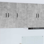 Keukenkast 40x31x80 cm bewerkt hout beton grijs