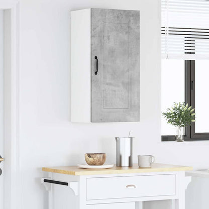 Keukenkast aan de muur Beton Grijs 40 x 31 x 80 cm Bewerkt hout