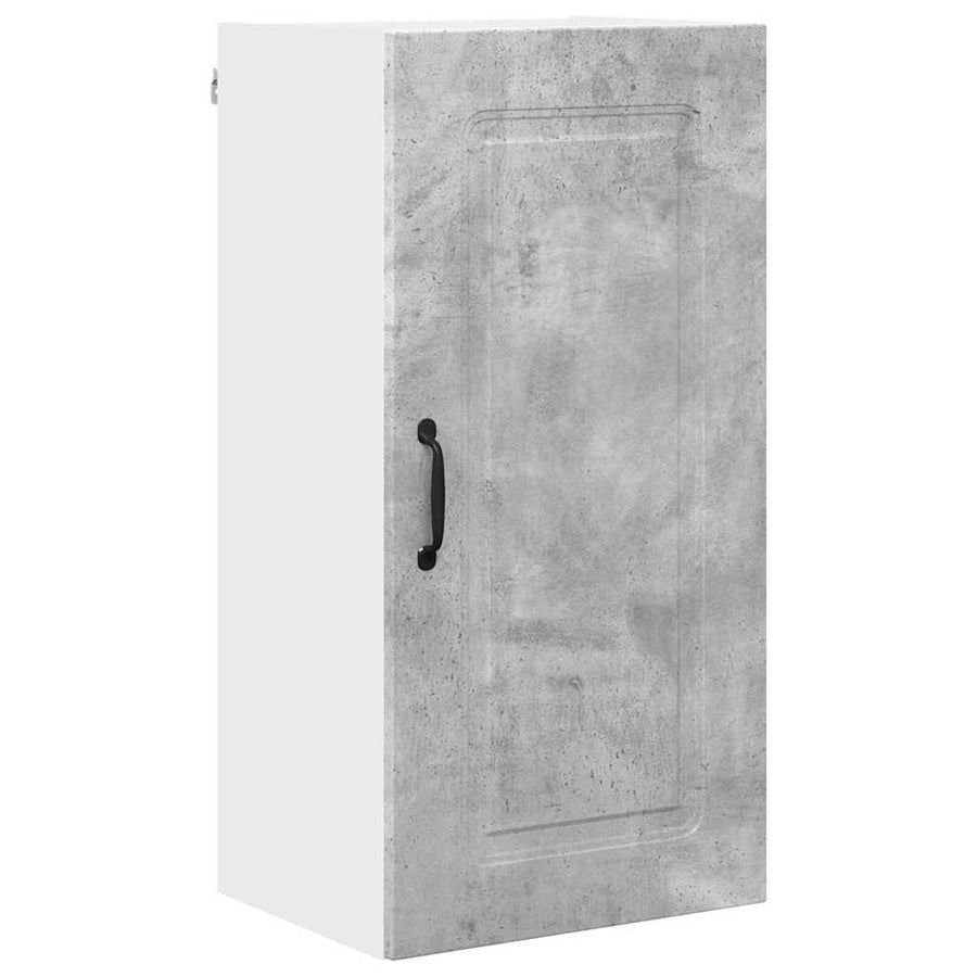 Keukenkast aan de muur Beton Grijs 40 x 31 x 80 cm Bewerkt hout