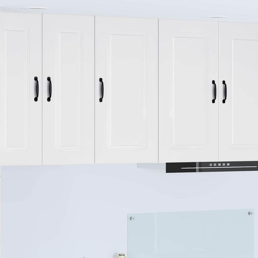 Keukenkast aan de muur met plank Hoogglans wit 40 x 31 x 80 cm