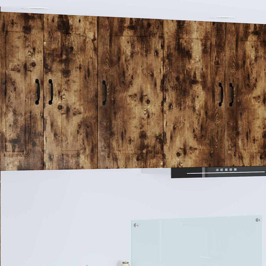 Keukenkast aan de muur met plank Gerookt eiken 40 x 31 x 80 cm