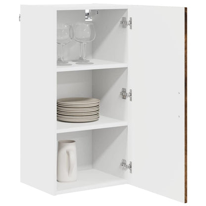 Keukenkast aan de muur met plank Gerookt eiken 40 x 31 x 80 cm