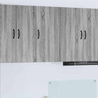 Keukenkast 40x31x80 cm grijs bewerkt hout