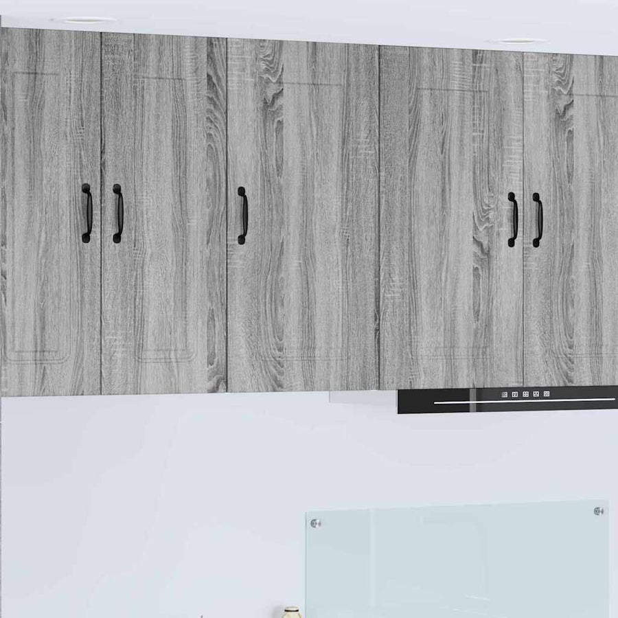 Keukenkast aan de muur met plank Grijs Sonoma 40 x 31 x 80 cm