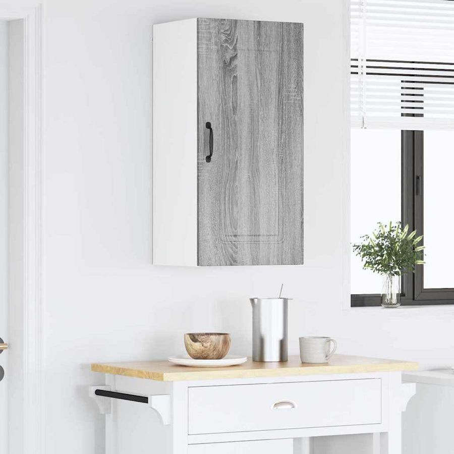 Keukenkast aan de muur met plank Grijs Sonoma 40 x 31 x 80 cm