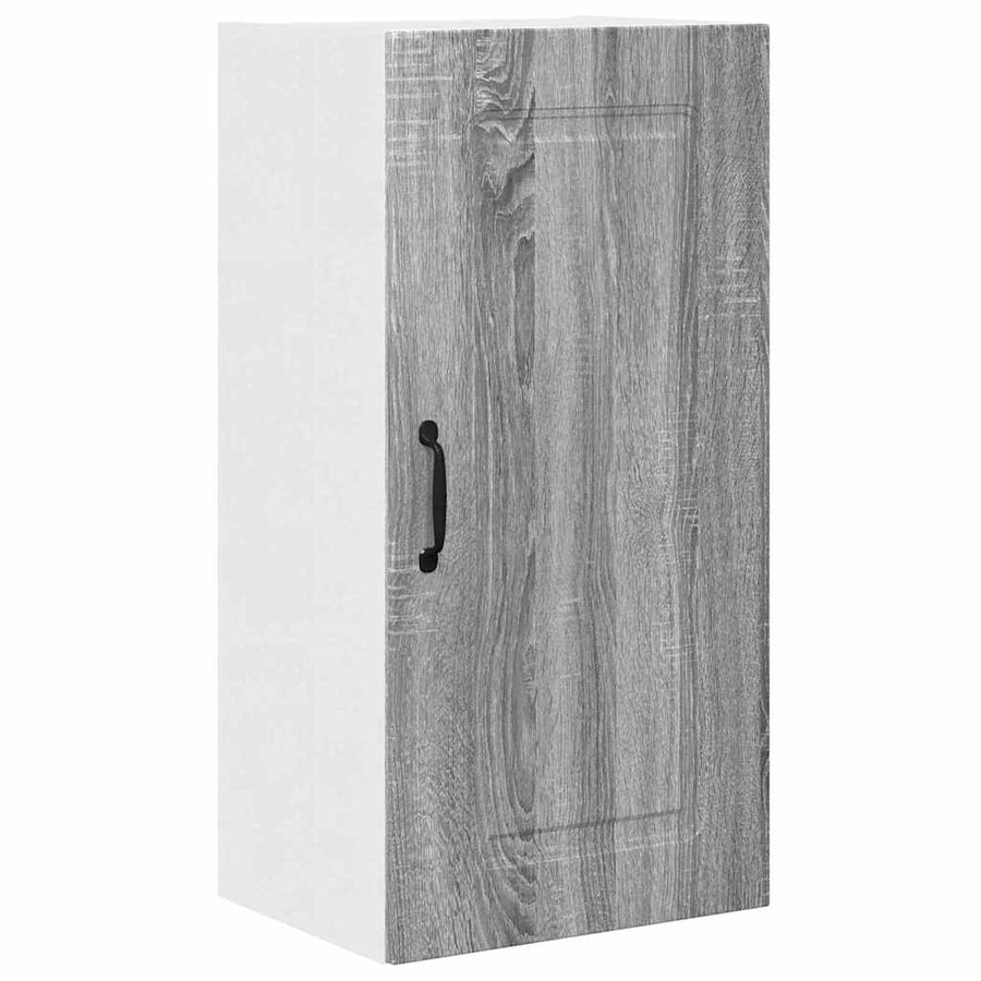 Keukenkast aan de muur met plank Grijs Sonoma 40 x 31 x 80 cm