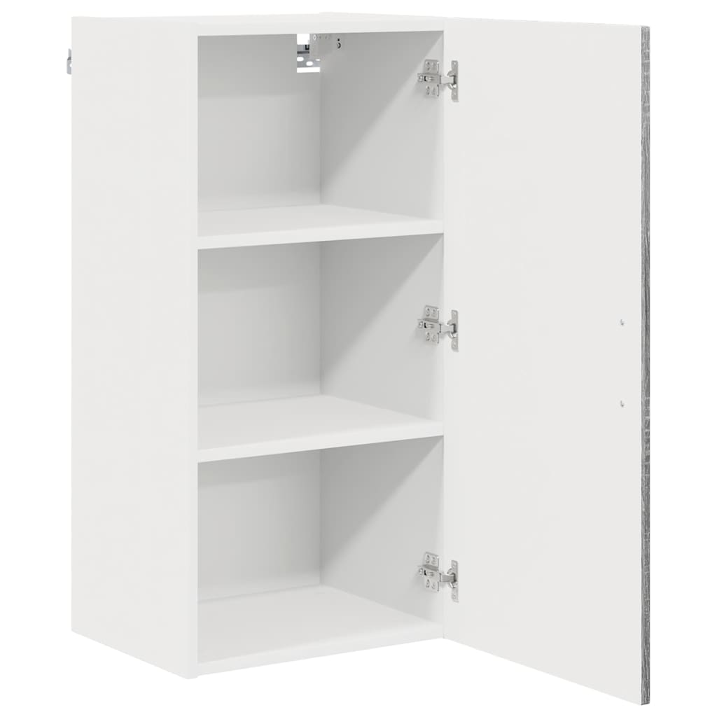 Keukenkast aan de muur met plank Grijs Sonoma 40 x 31 x 80 cm
