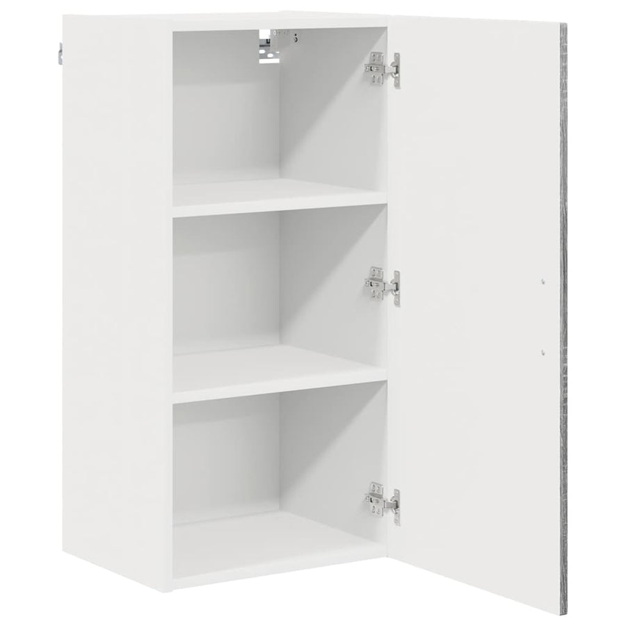Keukenkast aan de muur met plank Grijs Sonoma 40 x 31 x 80 cm