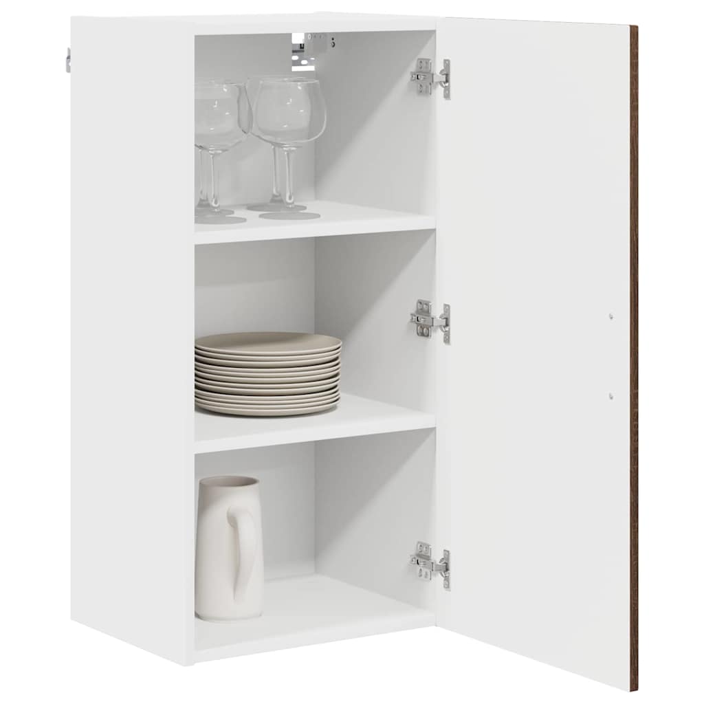 Keukenkast aan de muur Bruin Eiken 40 x 31 x 80 cm Bewerkt hout