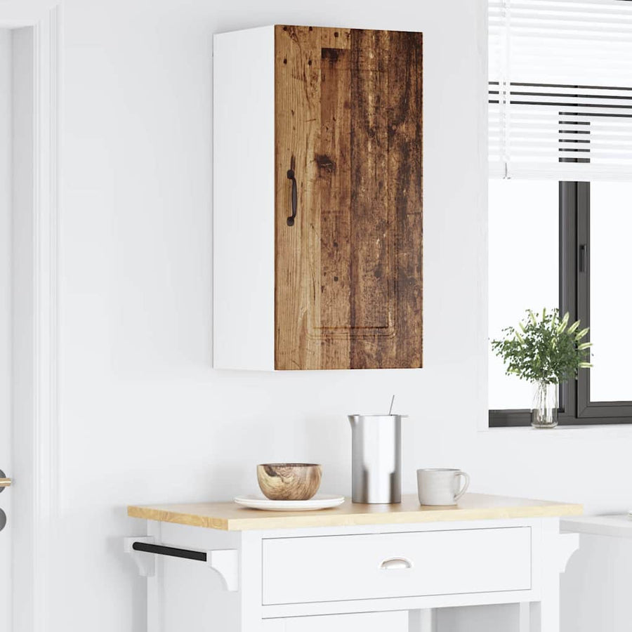Keukenkast aan de muur Oud Hout 40 x 31 x 80 cm Bewerkt hout