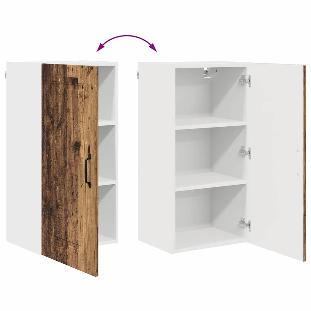 Keukenkast aan de muur Oud Hout 40 x 31 x 80 cm Bewerkt hout