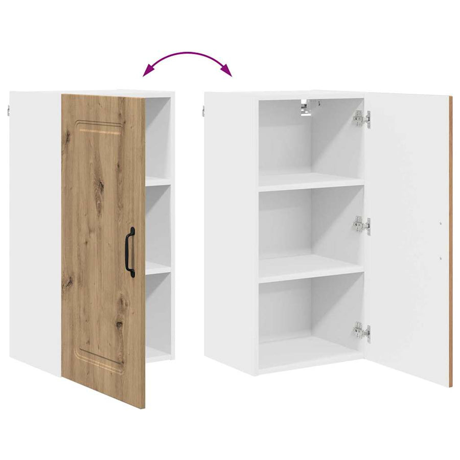 Keukenkast aan de muur met plank Artisan Eiken 40 x 31 x 80 cm