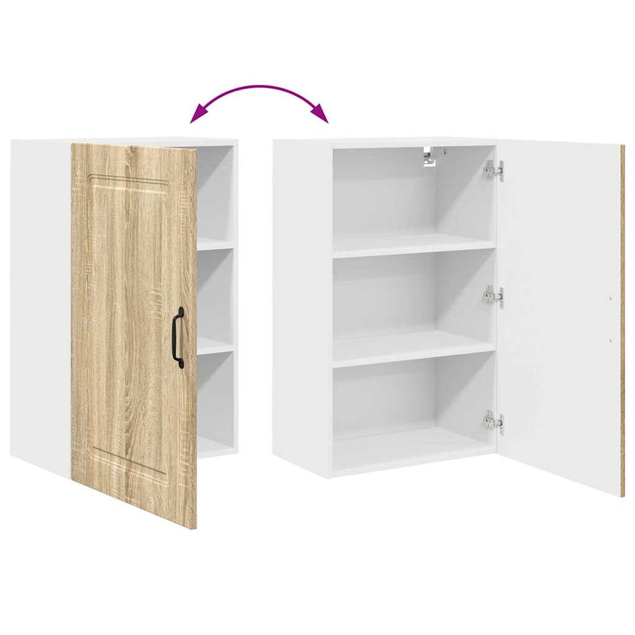 Keukenkast aan de muur met plank Sonoma Eiken 50 x 31 x 80 cm