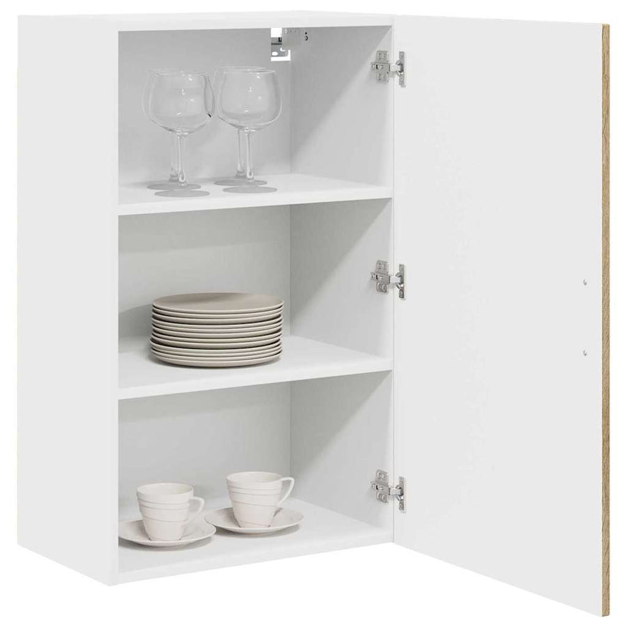 Keukenkast aan de muur met plank Sonoma Eiken 50 x 31 x 80 cm