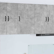 Keukenkast wandkast beton grijs 50x31x80 cm