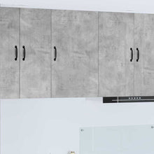 Keukenkast aan de muur Beton Grijs 50 x 31 x 80 cm Bewerkt hout