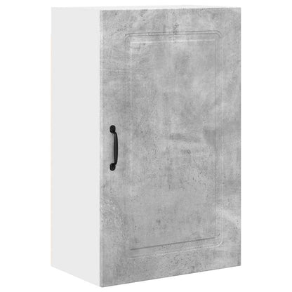 Keukenkast aan de muur Beton Grijs 50 x 31 x 80 cm Bewerkt hout