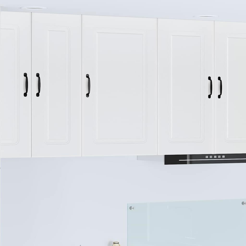 Keukenkast aan de muur met plank Hoogglans wit 50 x 31 x 80 cm