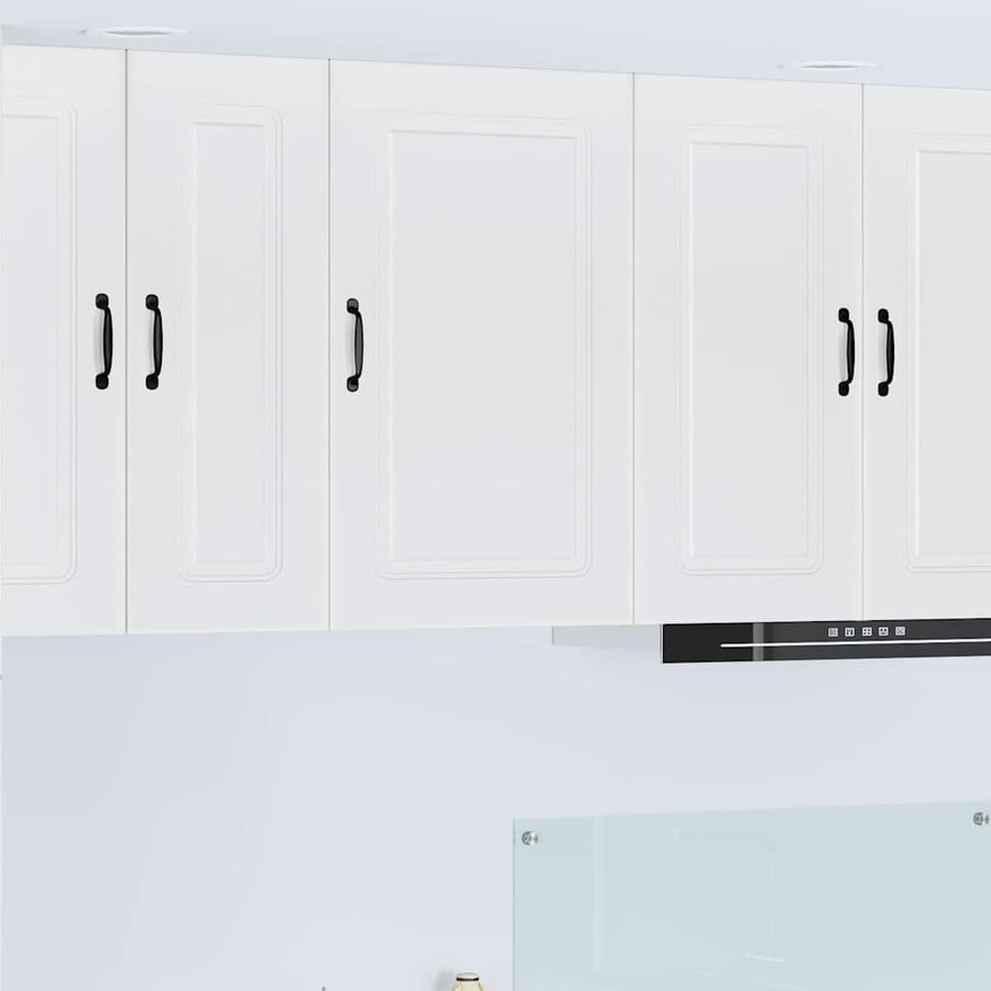 Keukenkast aan de muur met plank Hoogglans wit 50 x 31 x 80 cm