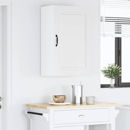 Keukenkast aan de muur met plank Hoogglans wit 50 x 31 x 80 cm