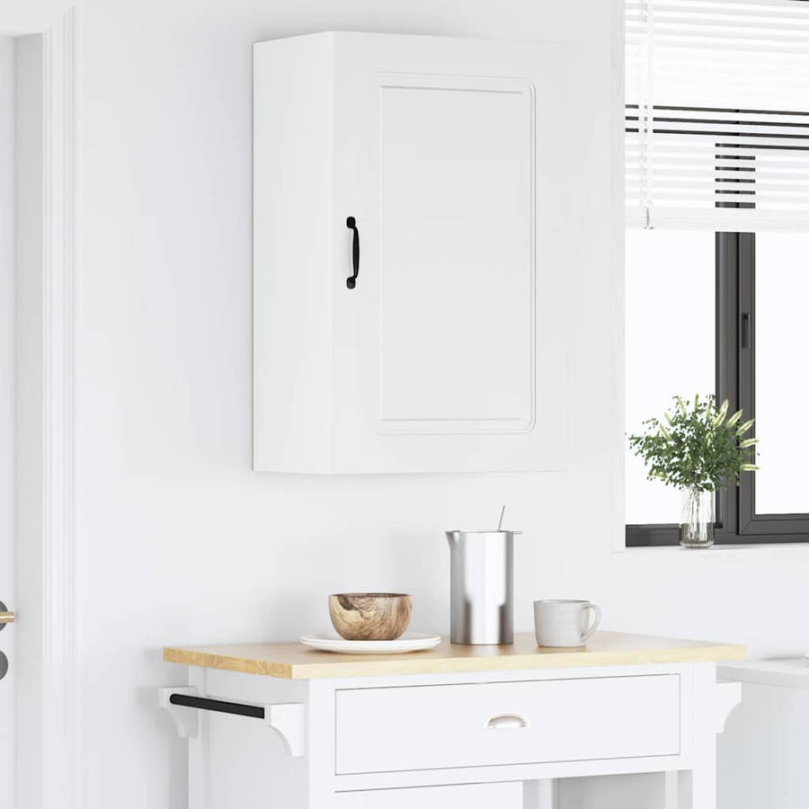 Keukenkast aan de muur met plank Hoogglans wit 50 x 31 x 80 cm