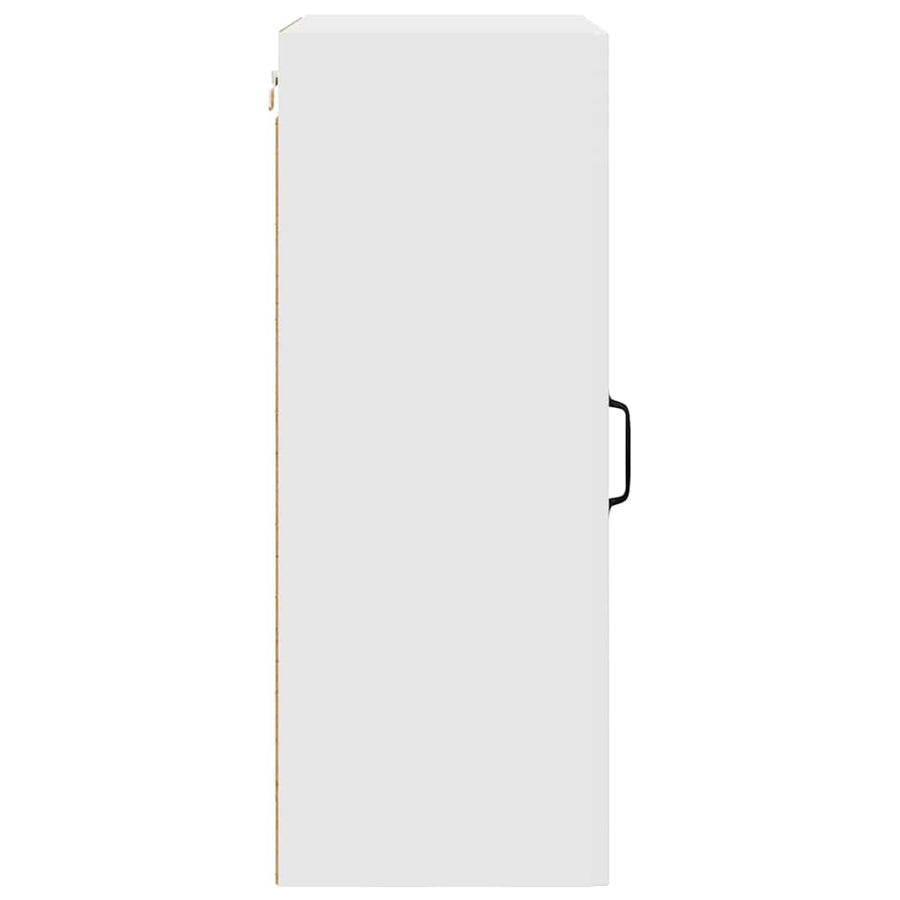 Keukenkast aan de muur met plank Hoogglans wit 50 x 31 x 80 cm