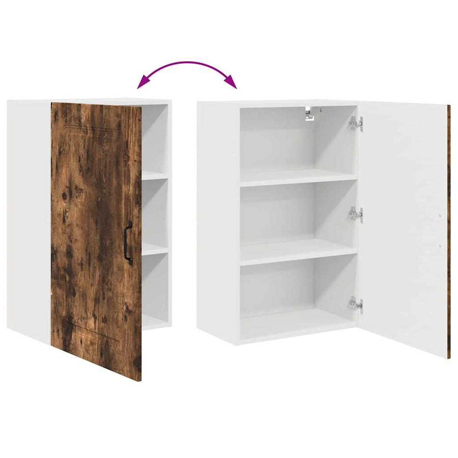 Keukenkast aan de muur met plank Gerookt eiken 50 x 31 x 80 cm