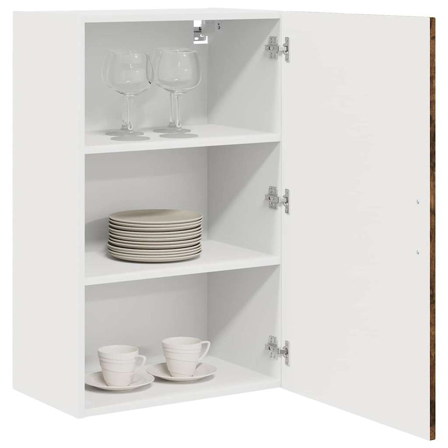 Keukenkast aan de muur met plank Gerookt eiken 50 x 31 x 80 cm