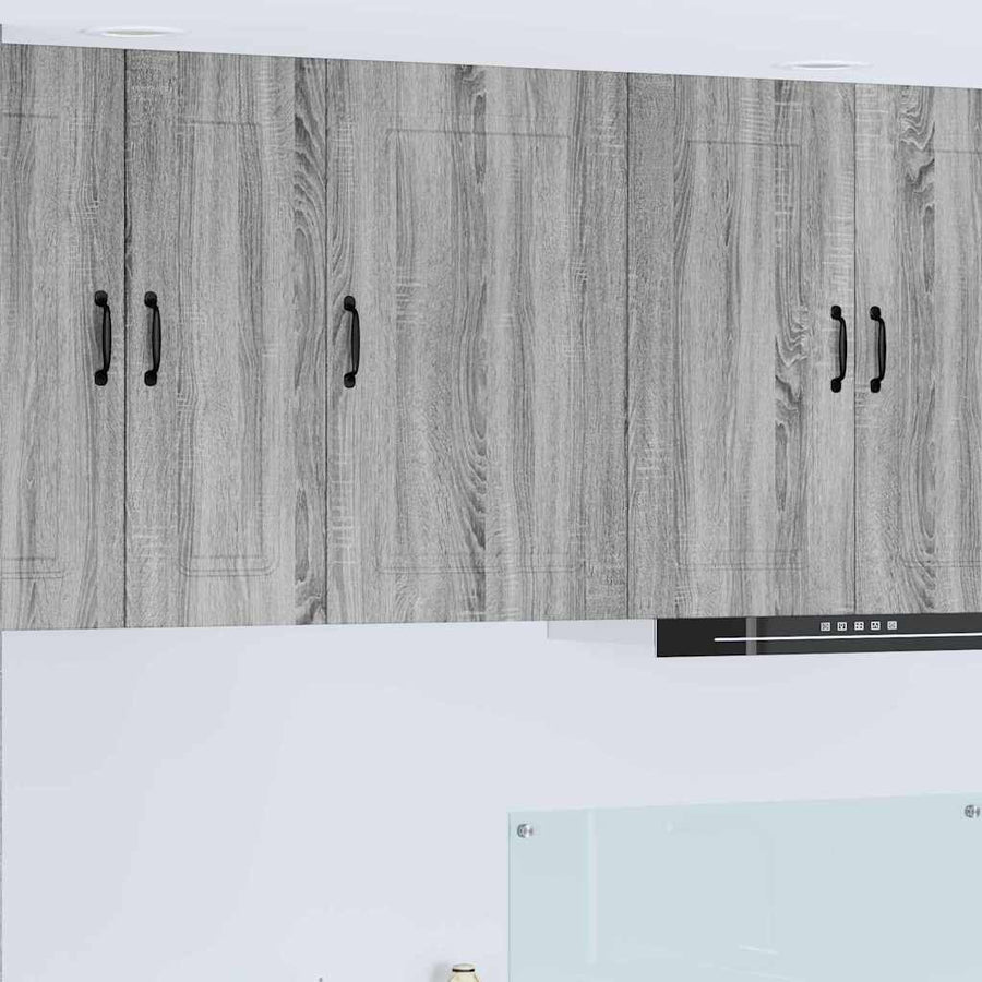 Keukenkast aan de muur met plank Grijs Sonoma 50 x 31 x 80 cm