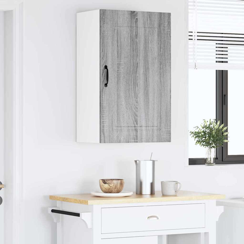 Keukenkast aan de muur met plank Grijs Sonoma 50 x 31 x 80 cm
