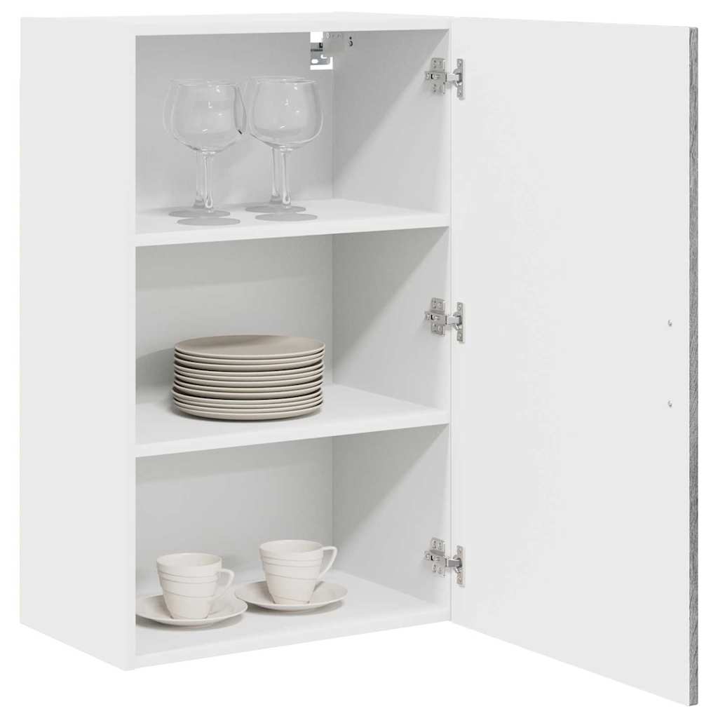 Keukenkast aan de muur met plank Grijs Sonoma 50 x 31 x 80 cm