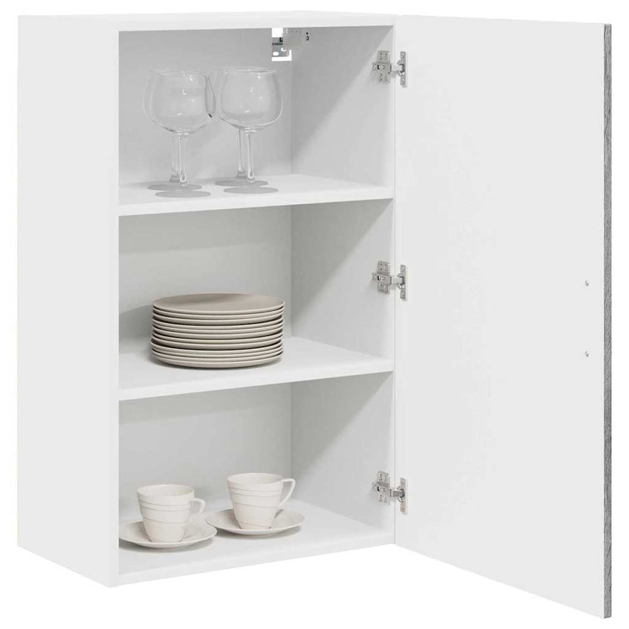 Keukenkast aan de muur met plank Grijs Sonoma 50 x 31 x 80 cm