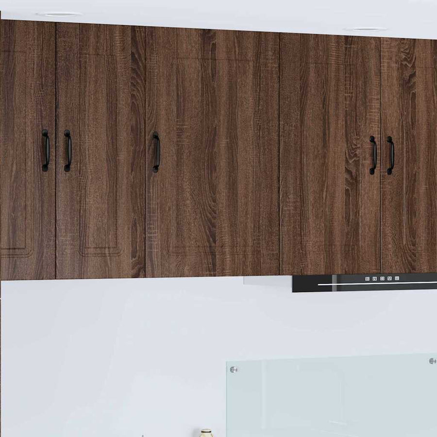 Keukenkast aan de muur Bruin Eiken 50 x 31 x 80 cm Bewerkt hout