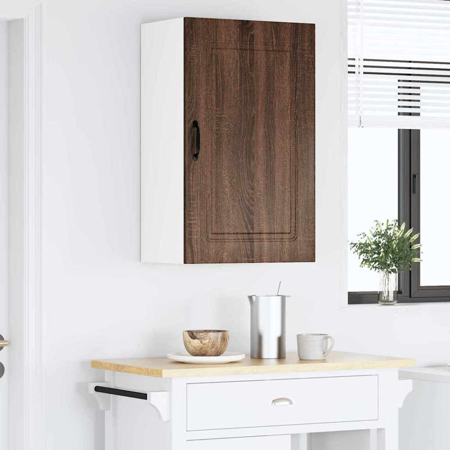 Keukenkast aan de muur Bruin Eiken 50 x 31 x 80 cm Bewerkt hout