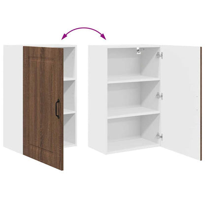 Keukenkast aan de muur Bruin Eiken 50 x 31 x 80 cm Bewerkt hout