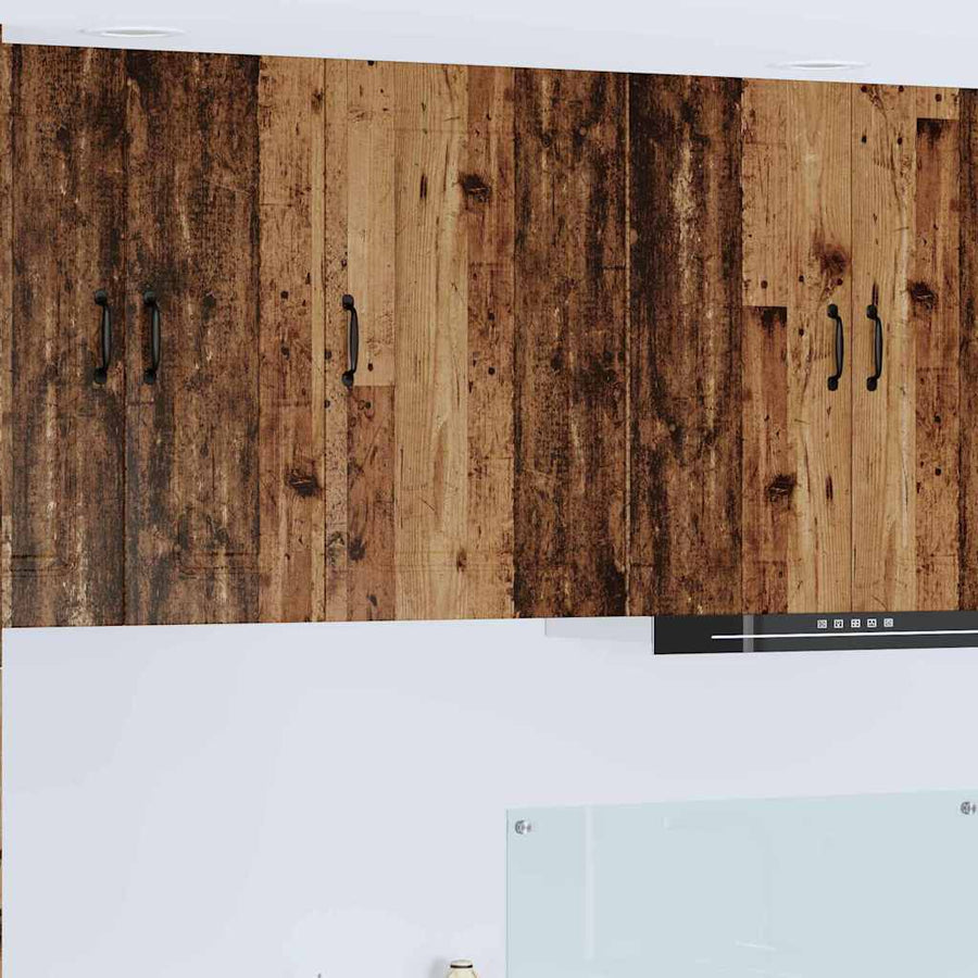 Keukenkast aan de muur Oud Hout 50 x 31 x 80 cm Bewerkt hout